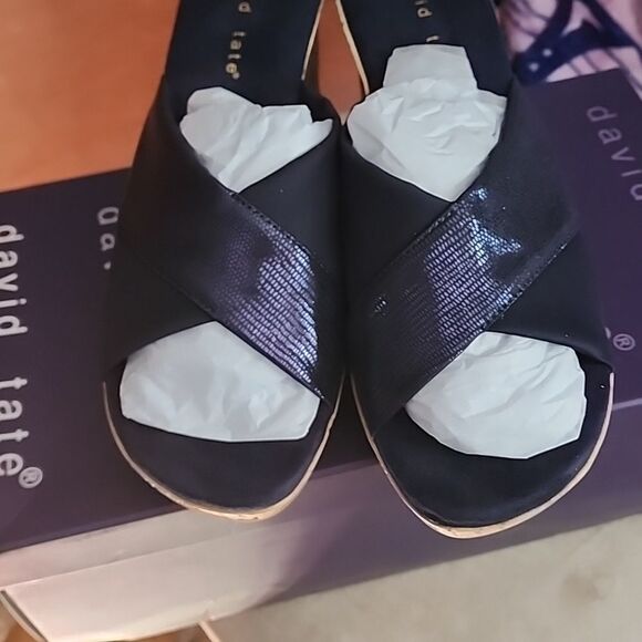 Women's David Tate wedge sandles size 9 NWOT - Picture 2 of 7